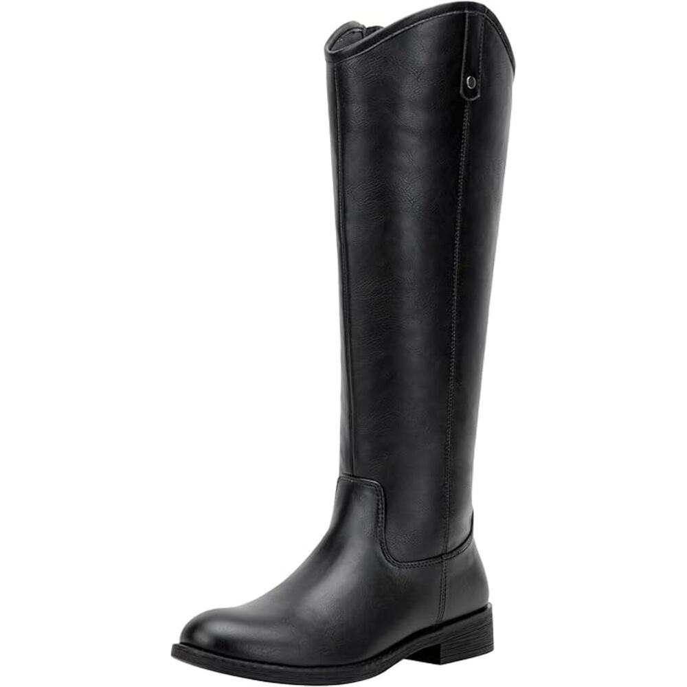 Vepose Women's Knee High Boots 956 Wide Calf Zipper Tall Fashion Boots size 8